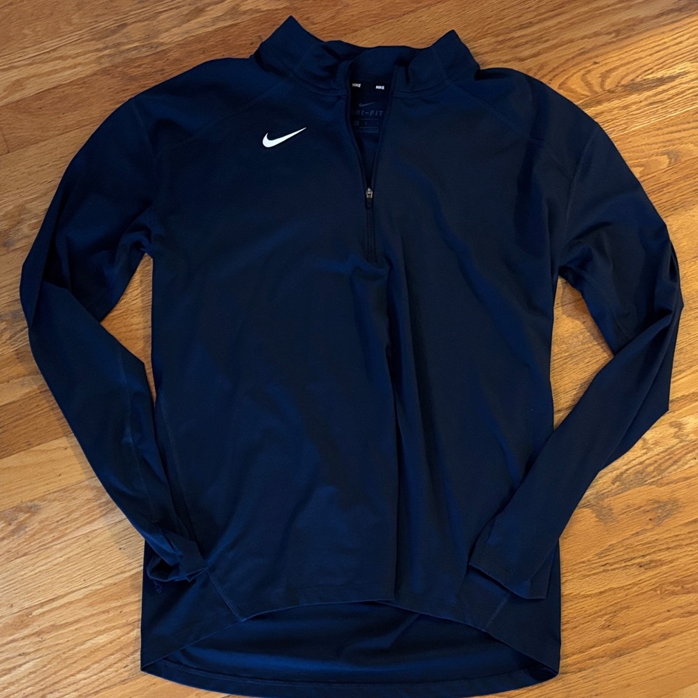 Men’s large Nike Dark Blue Quarter zip Pullover
